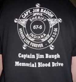 Jim's annual blood drive t-shirt