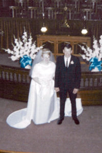1965, their wedding, Rockville Methodist Church.