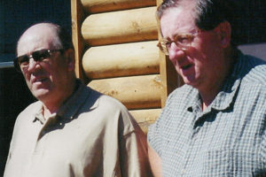 with brother-in-law Hap