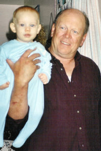 With great-nephew Ian Baucant.