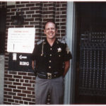 1976, In front of the entrance to the old jail.